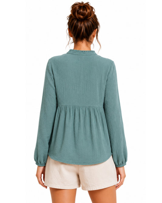 KIABI Women Crinkle Fabric Shirt