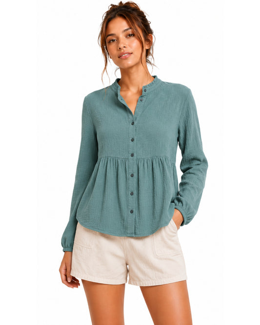 KIABI Women Crinkle Fabric Shirt