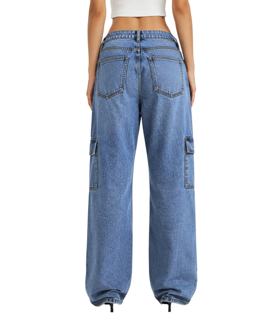 KIABI Women Wide Cargo Jeans