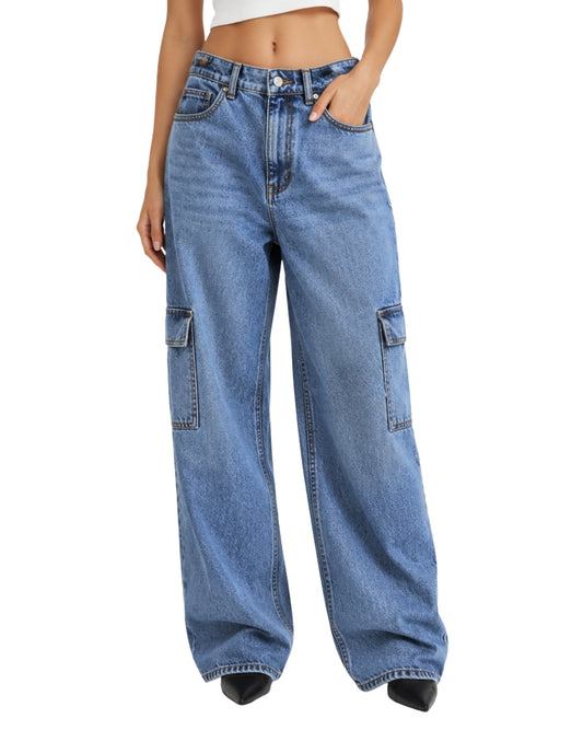 KIABI Women Wide Cargo Jeans