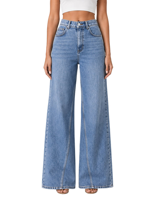 KIABI Women Stylish Wide Leg Jeans
