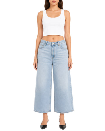 KIABI Women Wide Leg Cropped Jeans