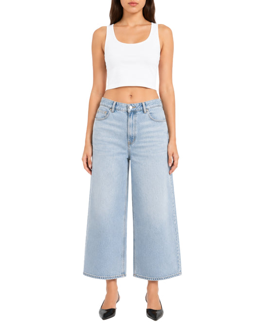 KIABI Women Wide Leg Cropped Jeans