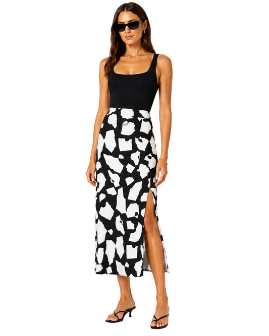 KIABI Women Bold Geometric Pattern  Skirt