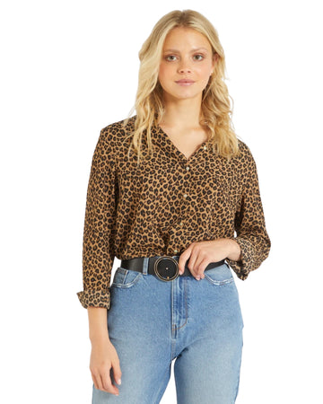 KIABI Women Flowy Leopard Shirt