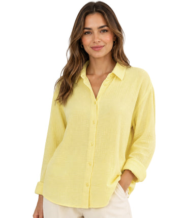 KIABI Women Relaxed Fit Long Sleeve Shirt