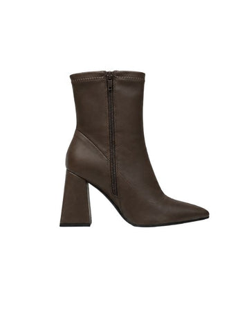 FOREVER 21 Women Smooth Leather Look Finish Boot