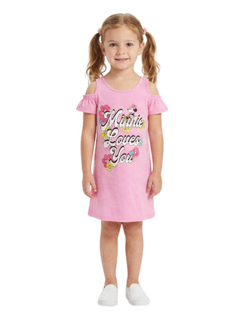 YAMAMAY Girls Minnie Graphic Dress
