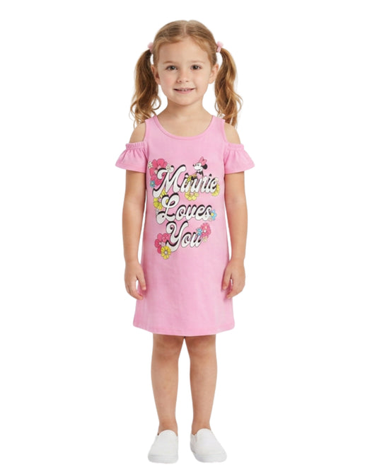 YAMAMAY Girls Minnie Graphic Dress