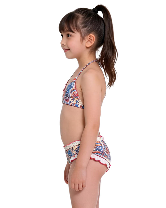 YAMAMAY Girls Floral Swim Suit 2 Pcs