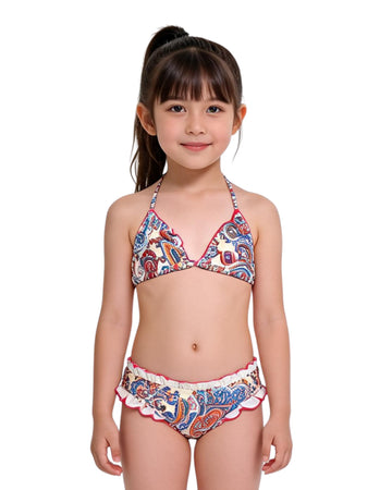 YAMAMAY Girls Floral Swim Suit 2 Pcs