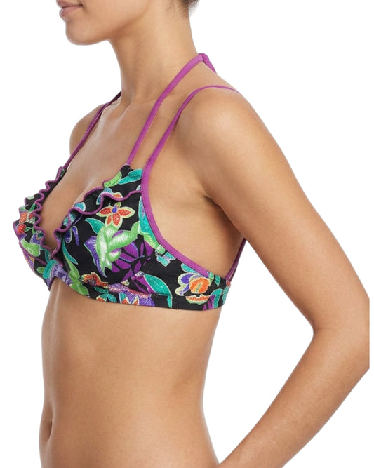 YAMAMAY Women  Tropical Floral Swim Bra