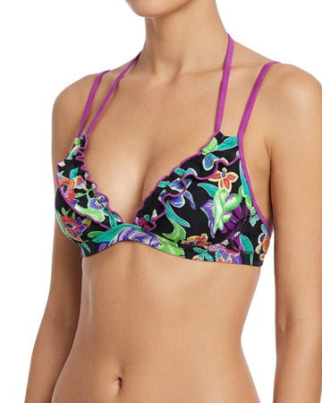YAMAMAY Women  Tropical Floral Swim Bra