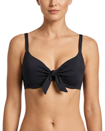 YAMAMAY Women Front Tie Detail Swim Bra