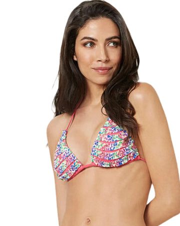 YAMAMAY Women  Geometric Print Swim Bra