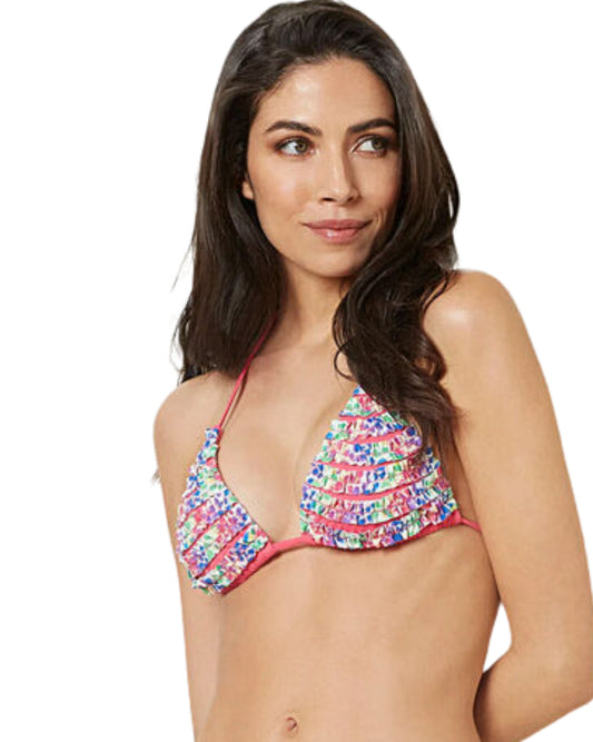 YAMAMAY Women  Geometric Print Swim Bra