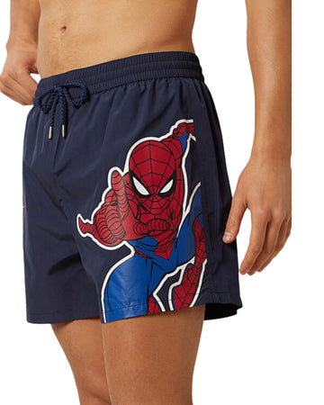 YAMAMAY Men  Spiderman Swim Short