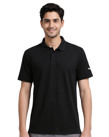 PUMA Men Puma Logo On  Sleeve Polo Shirt