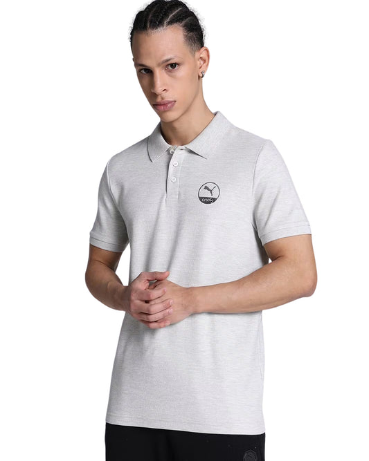 PUMA Men Round Puma One8 Logo On Chest Polo Shirt