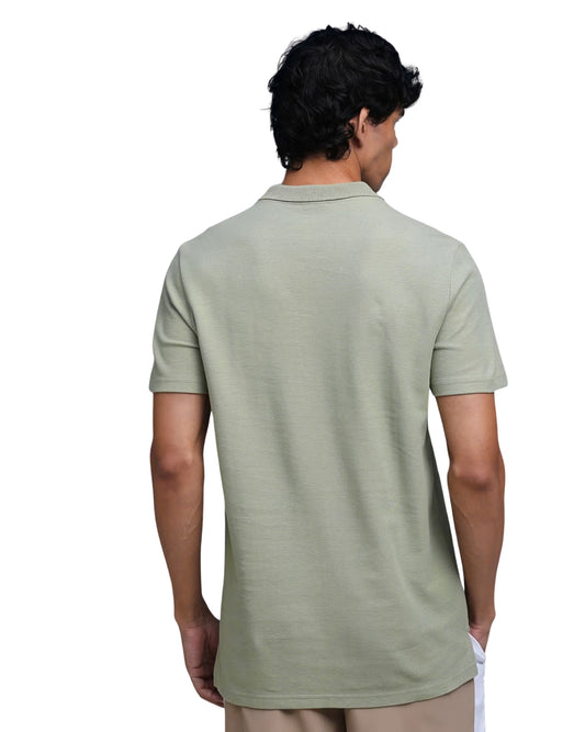 PUMA Men Jacquard Collar Polo Shirt