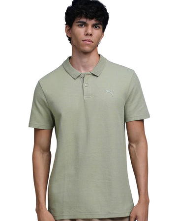 PUMA Men Jacquard Collar Polo Shirt