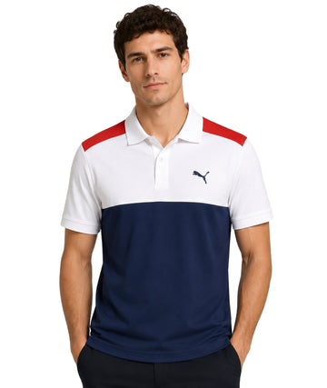 PUMA Men Designed Polo Neck T-Shirt
