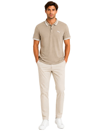 PUMA Men Straight Hem Design Polo Shirt