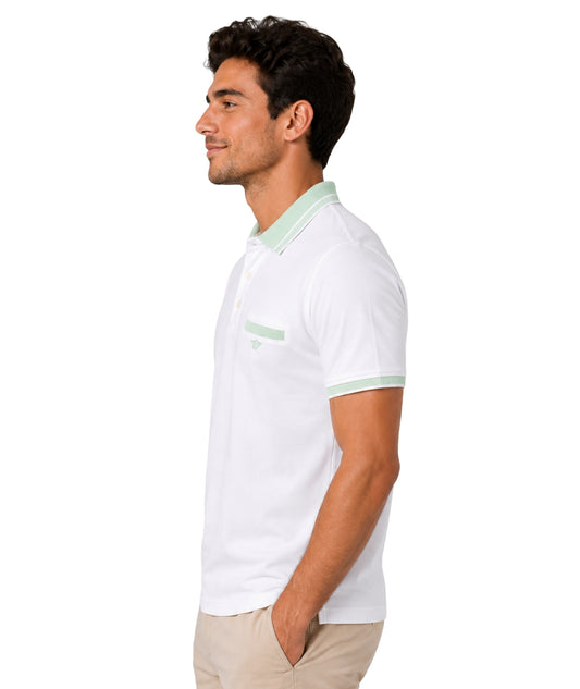 HARMONT & BLAINE Men Stretch Polo Neck T-Shirt