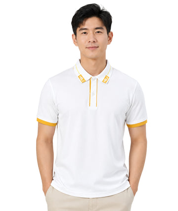 HARMONT & BLAINE Men Designed Polo Neck T-Shirt