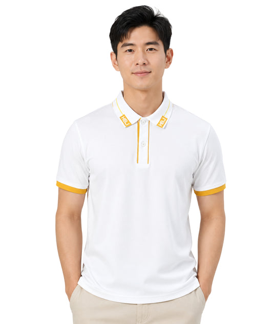 HARMONT & BLAINE Men Designed Polo Neck T-Shirt