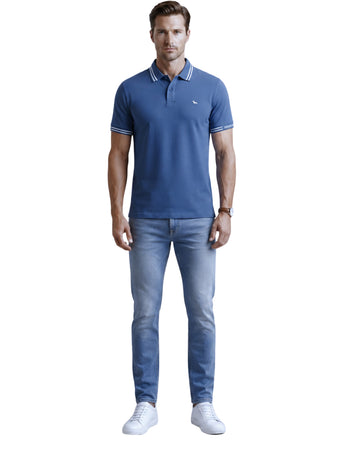 HARMONT & BLAINE Men Cotton Blend Polo Shirt