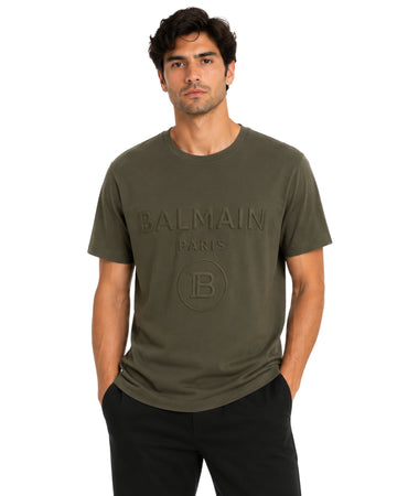 BALMAIN Men Embossed Soft T-Shirt