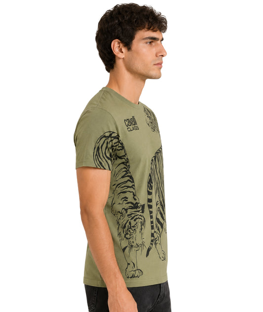 CAVALLI CLASS Men Graphic Short Sleeve T-Shirt