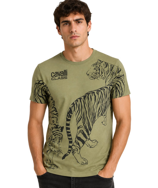 CAVALLI CLASS Men Graphic Short Sleeve T-Shirt