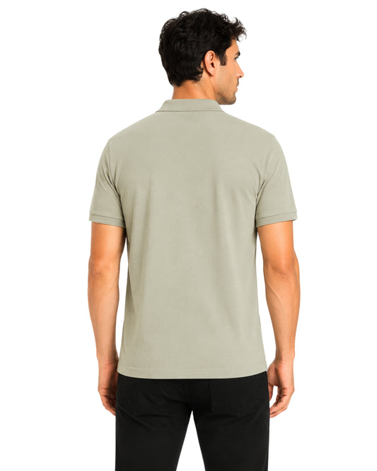 GAS Men Tonal Embossed Polo Shirt