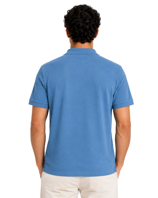 GAS Men Trendy Tonal Embossed Polo Shirt