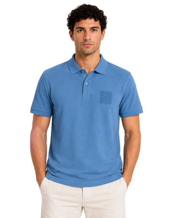 GAS Men Trendy Tonal Embossed Polo Shirt