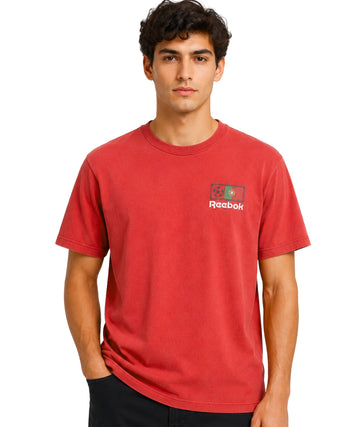 Reebok Men Designed Short Sleeve T-Shirt