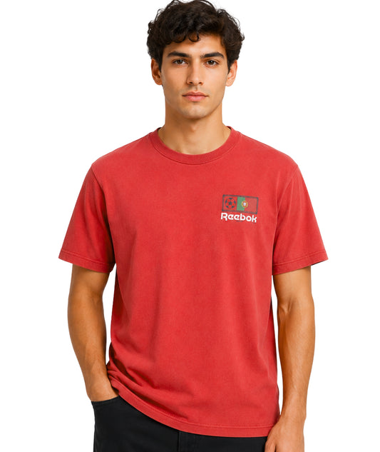 Reebok Men Designed Short Sleeve T-Shirt