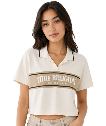 TRUE RELIGION Women Polo Short Sleeve T-Shirt