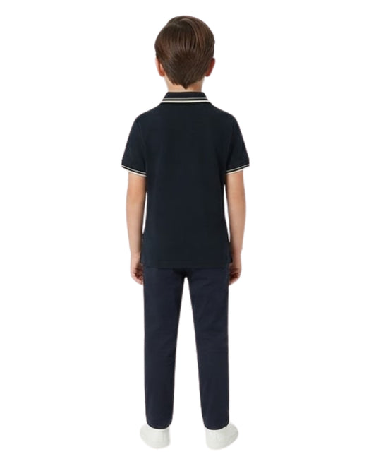 EMPORIO ARMANI Boys Vertical Logo Polo Shirt