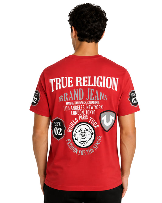TRUE RELIGION Men Stylie Inspired Back Artwork T-Shirt
