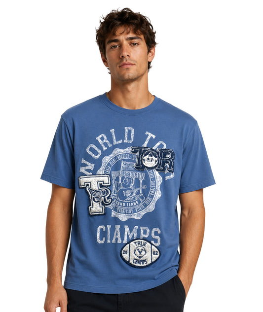 TRUE RELIGION Men Graphic Short Sleeve T-Shirt