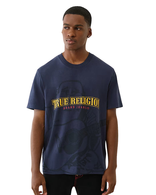 TRUE RELIGION Men Tonal Buddha Graphic T-Shirt