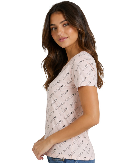 GUESS Women Printed Short Sleeve T-Shirt