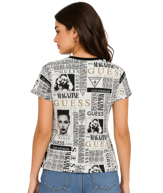 GUESS Women Graphics Short Sleeve T-Shirt
