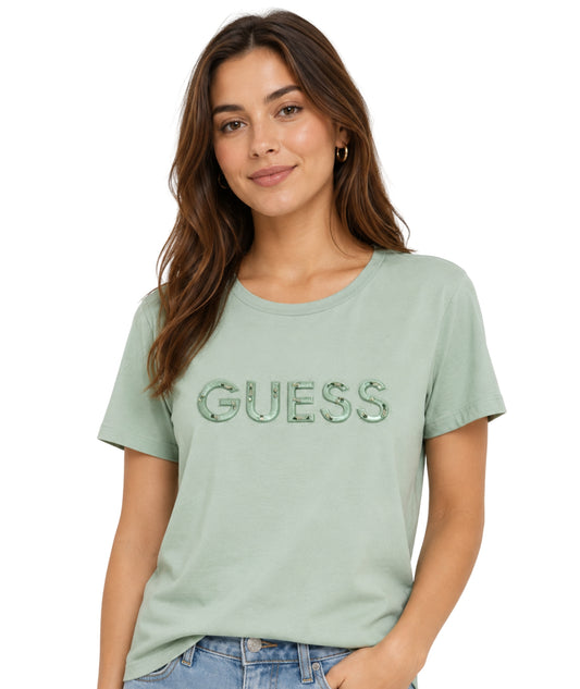GUESS Women Basic Short Sleeve T-Shirt