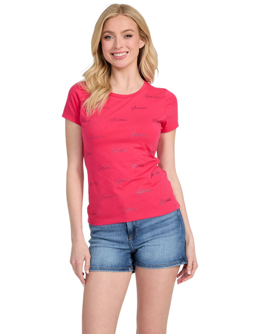 GUESS Women Allover Guess T-Shirt