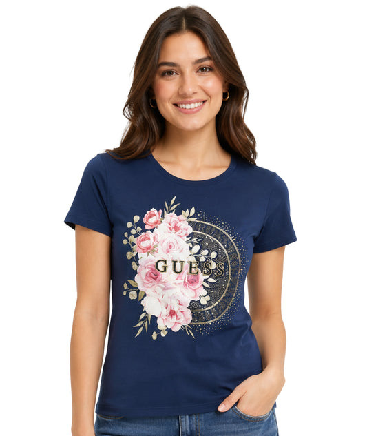 GUESS Women Graphic Short Sleeve T-Shirt