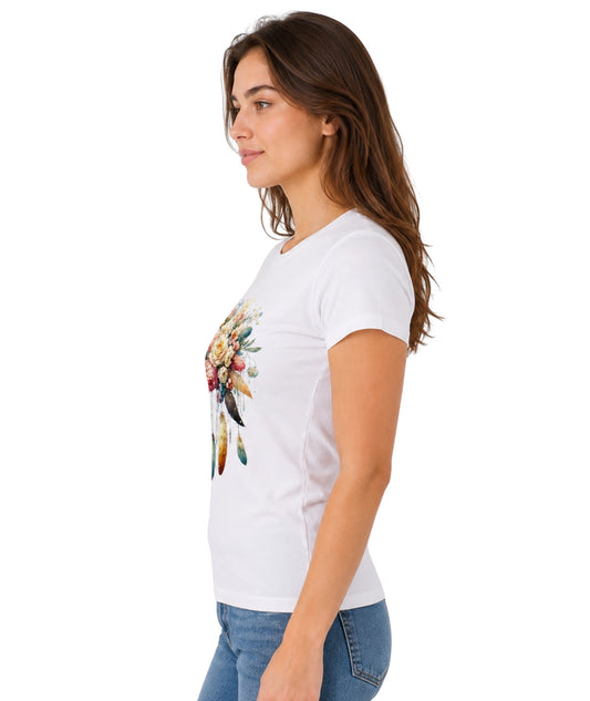 GUESS Women Floral Print T-Shirt